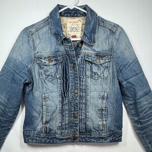 Palmer Heritage Denim Jacket Women's Light Wash‎ Fitted Size 10